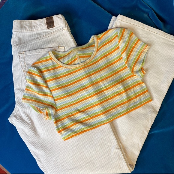 Y2K Baby Tee Vintage Ribbed - Picture 3 of 8